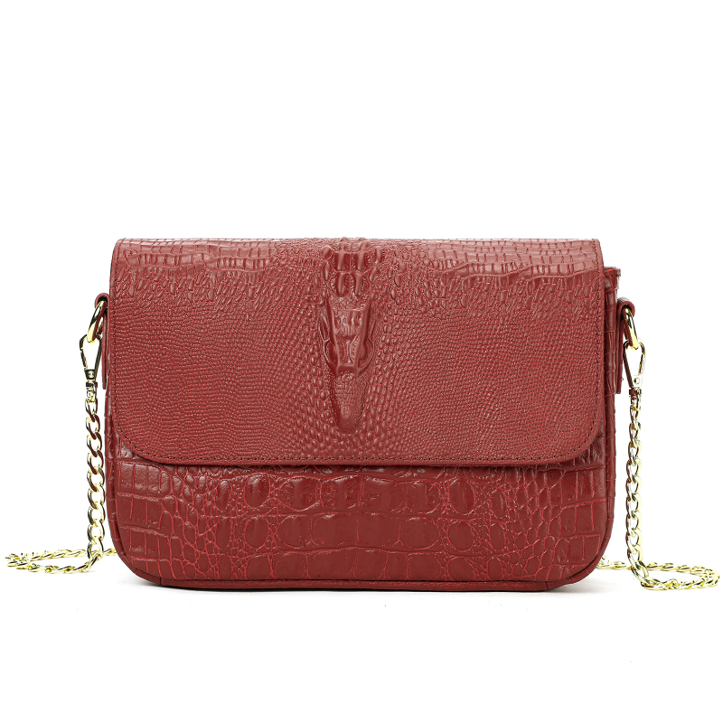 Amazon NIUCUNZH Dámska taška Nová hovädzia koža s krokodílím vzorom Malá štvorcová taška Charakteristická módna univerzálna crossbody taška cez rameno