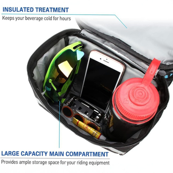 Τσάντα ποδηλάτου μπροστινή τσάντα πολυλειτουργική τσάντα ράφι θερμομόνωση τσάντα για πικνίκ κινητό τηλέφωνο μπροστινή δέσμη ποδηλάτου βουνού μπροστινή τσάντα