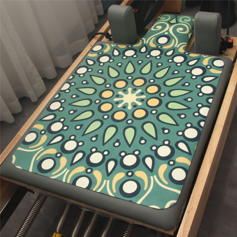 Pilatese keretreeningmadrats seemisnahast värvitrükiga naturaalsest kummist treeningvarustus libisemisvastane higi imav kaitsematt