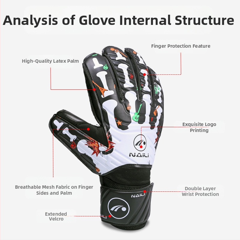 Латексови ръкавици за предпазители на пръсти за футболни вратари, десет ръкавици за предпазители на пръсти за възрастни