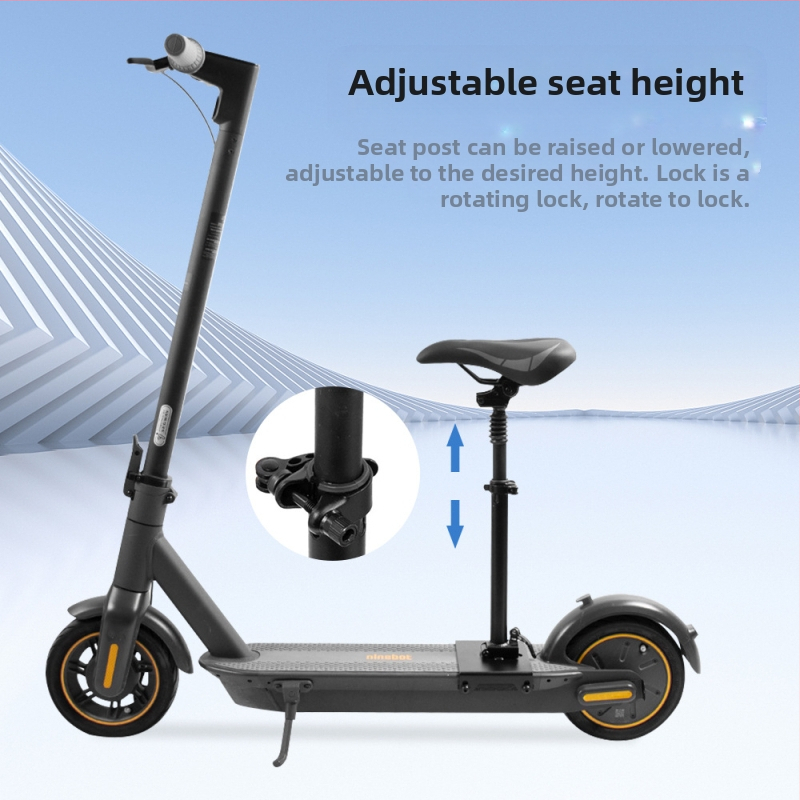 Подходящ за електрически скутер № 9 MAX G30, сгъваема седалка за съхранение без дупки, удобен комплект за седалка.