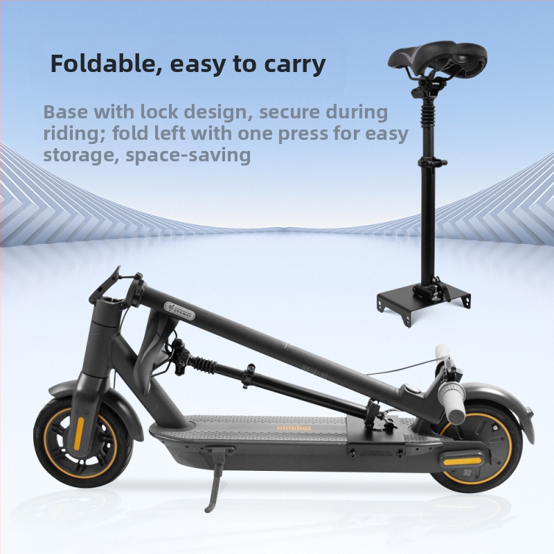 Подходящ за електрически скутер № 9 MAX G30, сгъваема седалка за съхранение без дупки, удобен комплект за седалка.