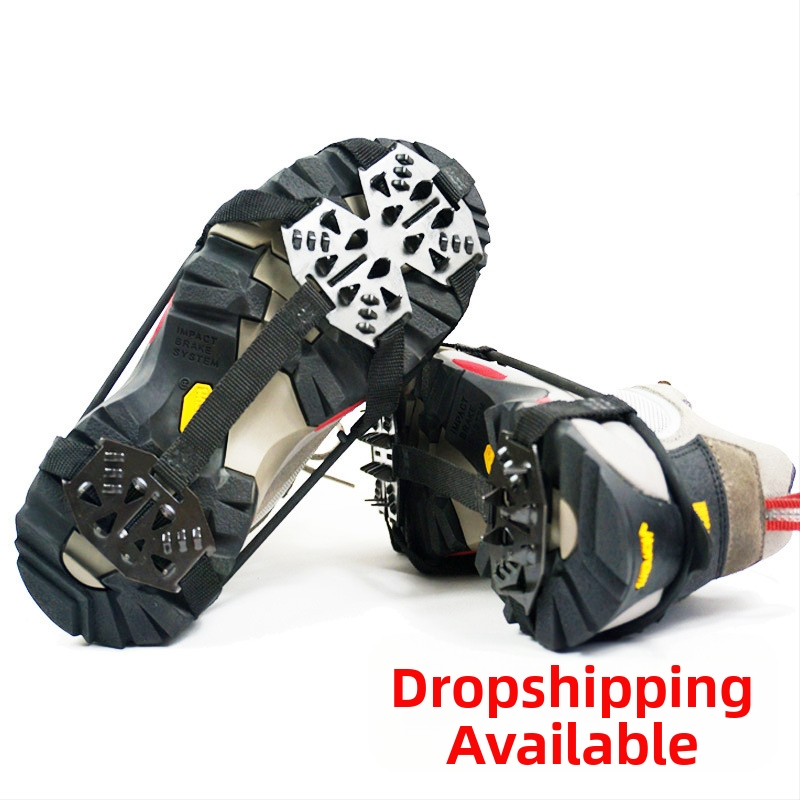 24 zobu mangāna tērauda āra kalnu kāpšanas makšķerēšanas neslīdošs apavu pārvalks sniega apavu pārvalks ledus nags slidu pēdu pārvalks ledus nags