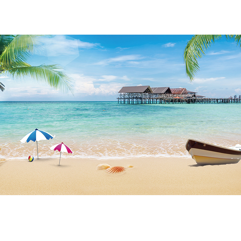 Élő háttérkép fali tapéta tengerparti témájú nappali dekoratív festés öntapadós matricák tanulmány karácsonyi matricák generáció