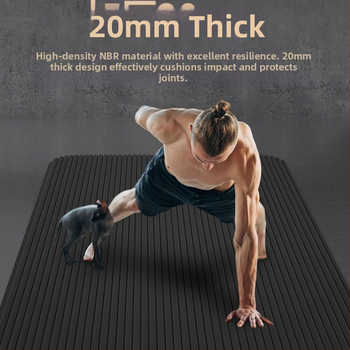 Joogamatt meestele, pikendatud, 2 m, libisemiskindel, paksendatud, laiendatud, sisespordi, heliisolatsiooni, lööke neelava põrandamatiga koduseks kasutamiseks