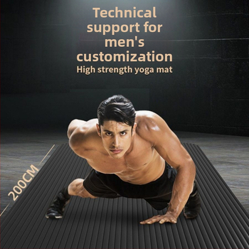 Joogamatt meestele, pikendatud, 2 m, libisemiskindel, paksendatud, laiendatud, sisespordi, heliisolatsiooni, lööke neelava põrandamatiga koduseks kasutamiseks