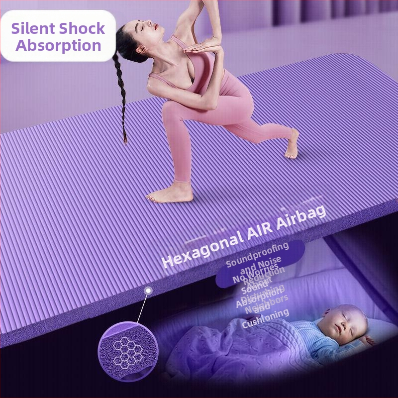 Joogamatt meestele, pikendatud, 2 m, libisemiskindel, paksendatud, laiendatud, sisespordi, heliisolatsiooni, lööke neelava põrandamatiga koduseks kasutamiseks