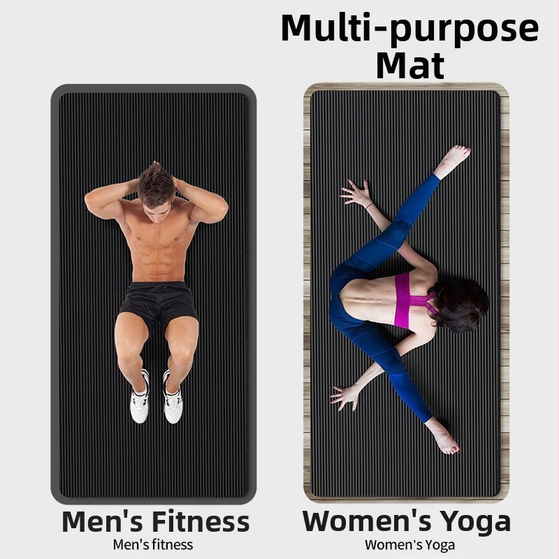 Joogamatt meestele, pikendatud, 2 m, libisemiskindel, paksendatud, laiendatud, sisespordi, heliisolatsiooni, lööke neelava põrandamatiga koduseks kasutamiseks