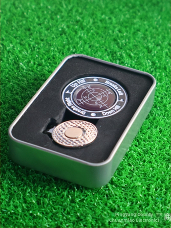 Γκολφ πράσινο αναγνώστη κλίσης αναγνώστη putter μέτρηση κλίσης επίπεδο σήμα μπάλας γκολφ μαγνητική έλξη