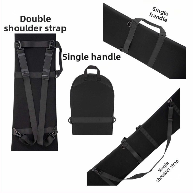 Кожена опаковка за кнедли с единична дъска Кожена опаковка за кнедли с единична дъска Опаковка за съхранение с единична дъска Опаковка за ски Опаковка за кнедли