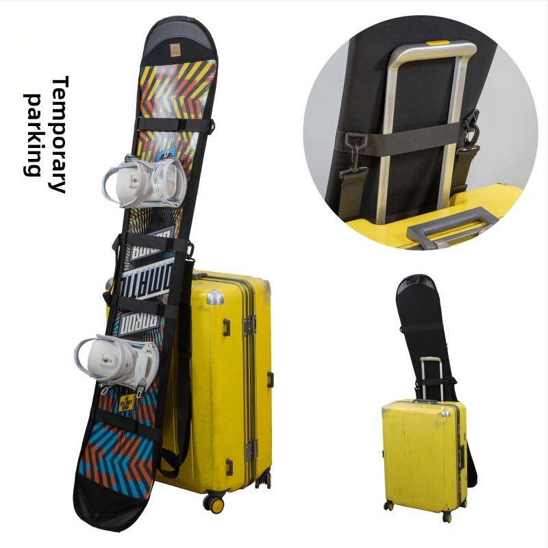 Кожена опаковка за кнедли с единична дъска Кожена опаковка за кнедли с единична дъска Опаковка за съхранение с единична дъска Опаковка за ски Опаковка за кнедли