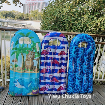 Нови детски сърф дъски за вода играчки PVC сърф дъска анимационни надуваеми детски водни сърф дъски водни ски