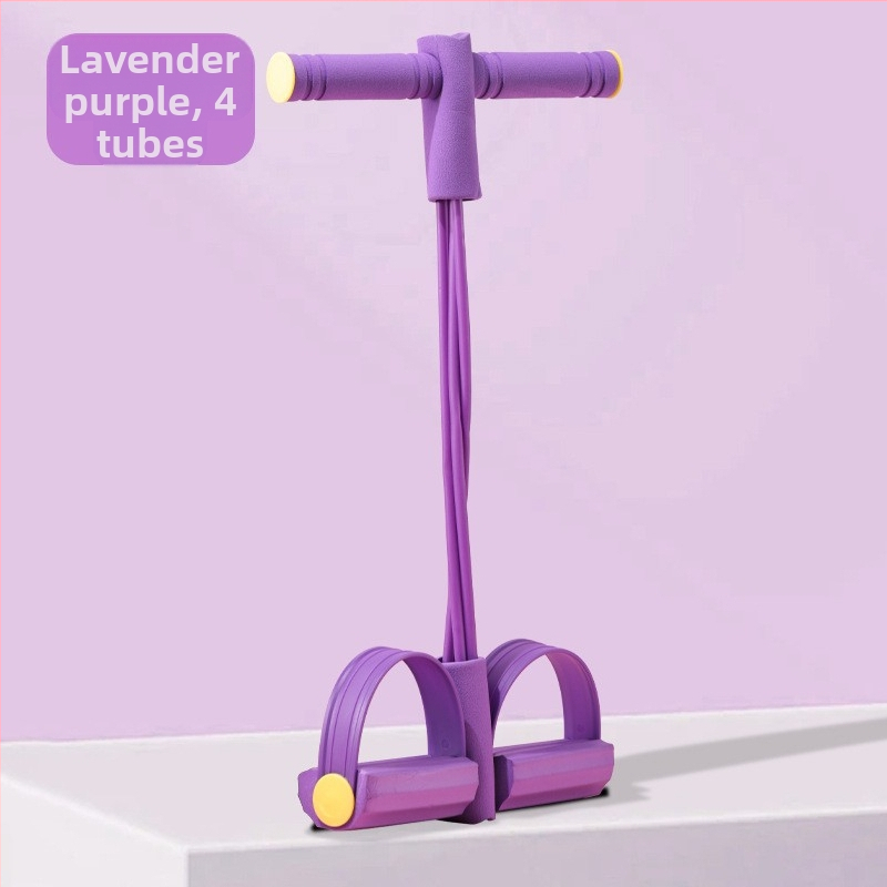 Обтегач на педали, спомагателен тренажор за коремни преси, жилетка за линия, четиритръбна, шесттръбна плоска лента за йога и фитнес