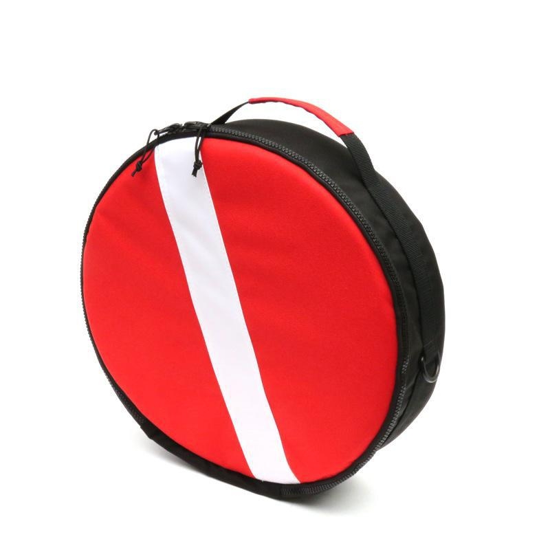 Sukeldumisvarustuse kott, ümmargune nailonist, lööke neelav vahtplastist reguleeritav kott, õlarihmaga, kaasaskantav, 1. klassi peakott