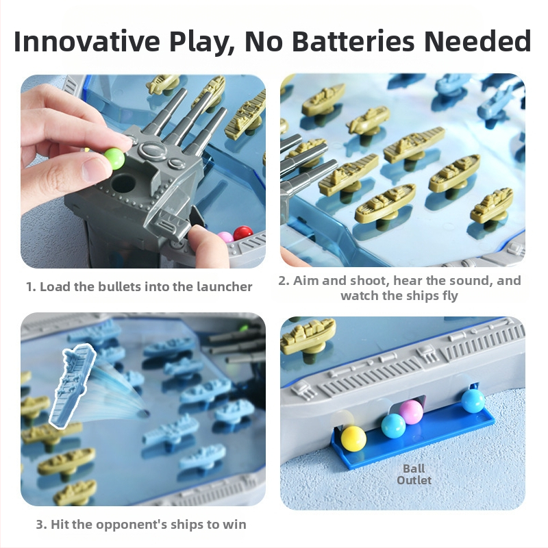 Cezhraničné detské vyhadzovacie korálky Nový námorný boj Dvojčlenný bojový stroj Rodič-dieťa Interaktívna bojová hra Vzdelávacie hračky