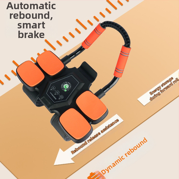 Kõhulihaste ratta neljarattaline tagasilöögi mitme küünarnukiga toetav kõhulihaste masin meestele ja naistele kõhulihaste rasva põletav kõhu artefakt kodune treeningvarustus