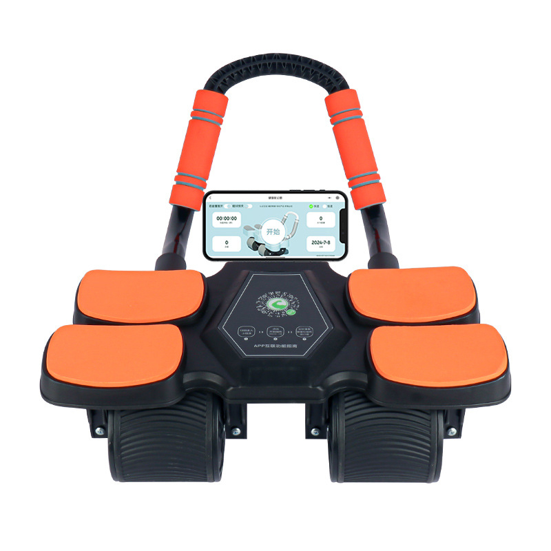 Kõhulihaste ratta neljarattaline tagasilöögi mitme küünarnukiga toetav kõhulihaste masin meestele ja naistele kõhulihaste rasva põletav kõhu artefakt kodune treeningvarustus