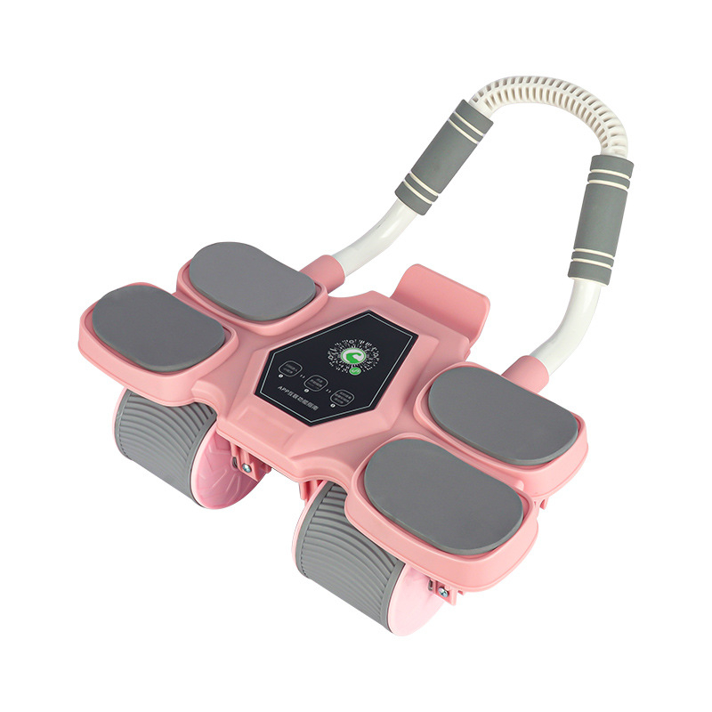 Kõhulihaste ratta neljarattaline tagasilöögi mitme küünarnukiga toetav kõhulihaste masin meestele ja naistele kõhulihaste rasva põletav kõhu artefakt kodune treeningvarustus