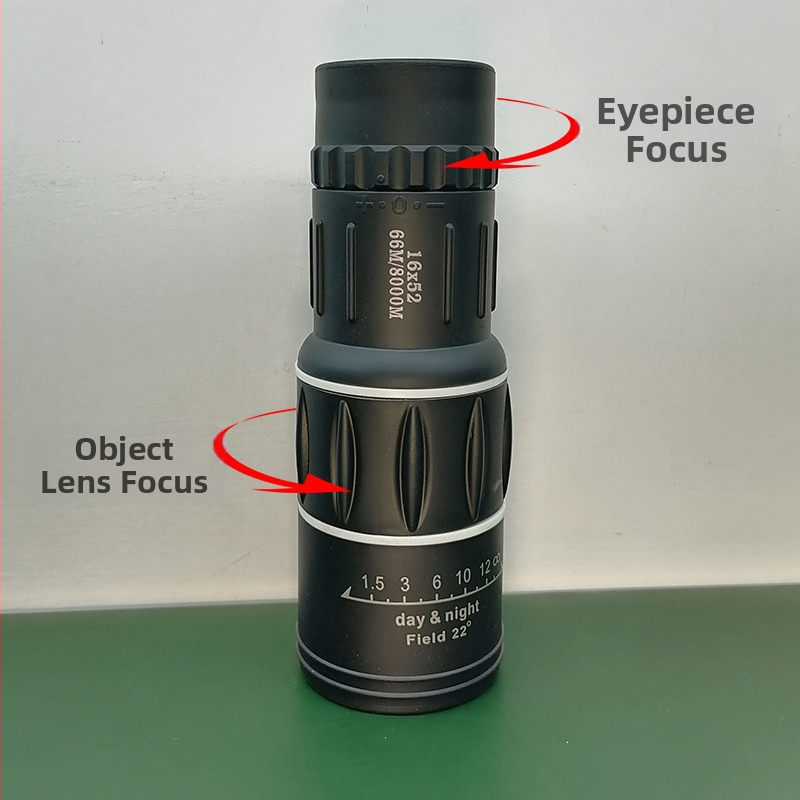 Монокулярен телескоп с висока мощност HD 16X52, производители на огледала за гледане при ниска осветеност, нощно виждане, мобилен телефон, фотография на открито, телескоп