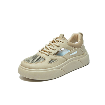 Λευκά καλοκαιρινά παπούτσια 2025 Νέα στυλ K-Style για γυναίκες, φοιτήτριες, αθλητικά παπούτσια με αυξημένο αερισμό, μοντέρνα, καθημερινά παπούτσια Sh620