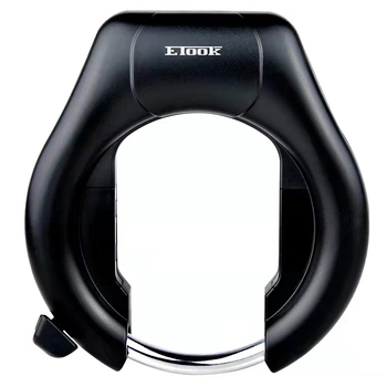 „Cross Border“ dviračio juodas rakto užraktas, didelis užraktas, pasagos formos fiksuotas krabų spaustukas, patogus dviračio užraktas, dviračių reikmenys