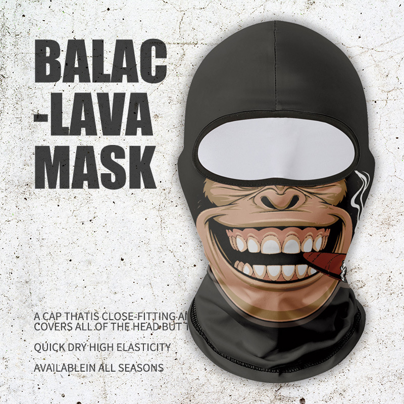 Suvine päikesekaitsekapuuts meestele ja naistele, mootorrattasõidukiiver õues, voodriga kapuuts, naljakas kalapüügi näomask