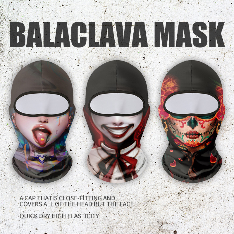 Suvine päikesekaitsekapuuts meestele ja naistele, mootorrattasõidukiiver õues, voodriga kapuuts, naljakas kalapüügi näomask