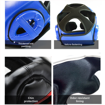 Poksikiiver täiskasvanutele ja lastele, tegelik võitluspea kaitse Sanda Muay Thai poksivõistluspea kaitsekate ahvi näo Sanda kaitsekiiver