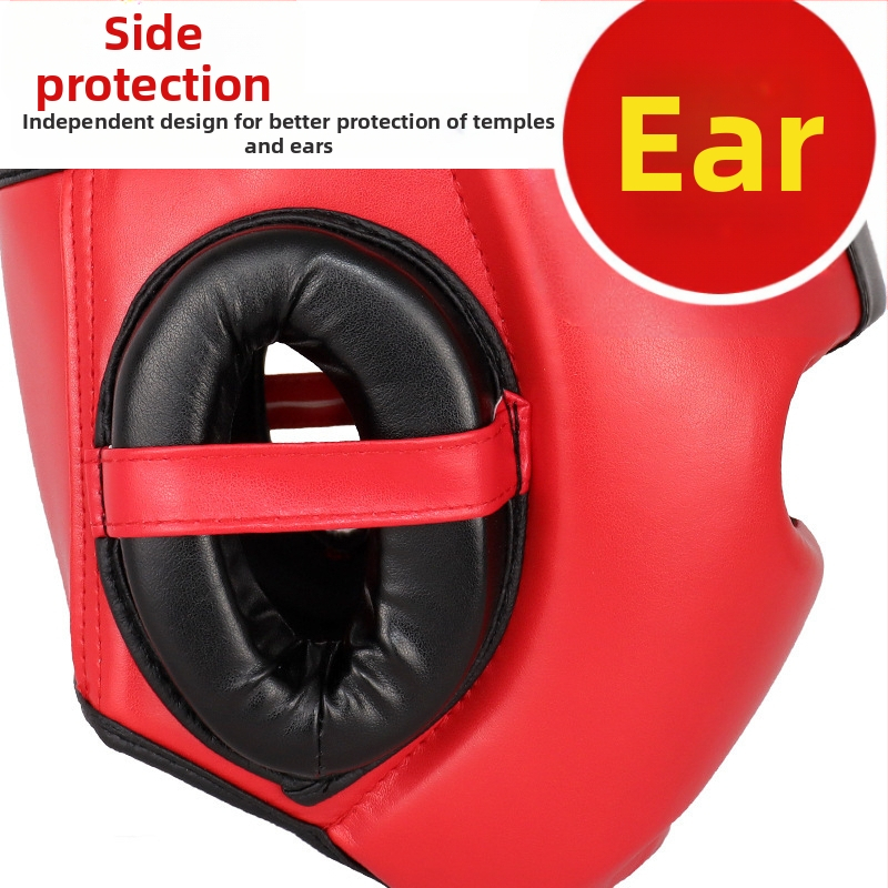 Боксова каска за възрастни и деца, защита за глава за бой, санда, муай тай, състезание по бокс, защитно покритие за глава, маймунско лице, санда, защитна каска
