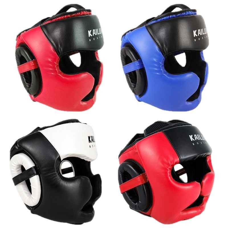 Poksikiiver täiskasvanutele ja lastele, tegelik võitluspea kaitse Sanda Muay Thai poksivõistluspea kaitsekate ahvi näo Sanda kaitsekiiver