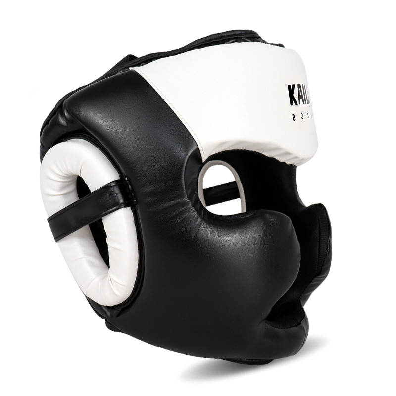Poksikiiver täiskasvanutele ja lastele, tegelik võitluspea kaitse Sanda Muay Thai poksivõistluspea kaitsekate ahvi näo Sanda kaitsekiiver