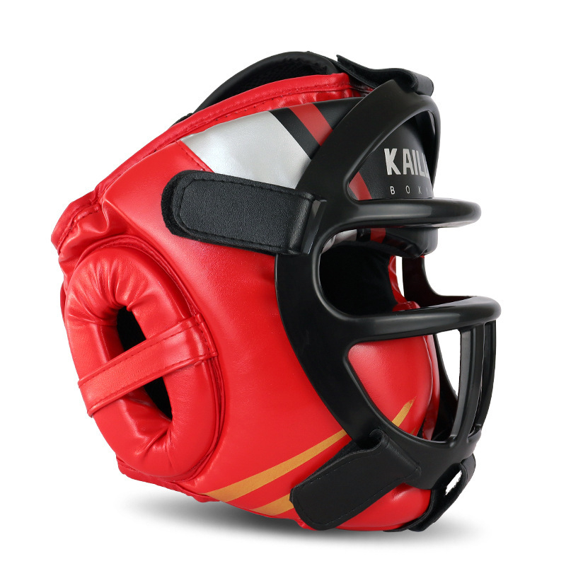 Poksikiiver täiskasvanutele ja lastele, tegelik võitluspea kaitse Sanda Muay Thai poksivõistluspea kaitsekate ahvi näo Sanda kaitsekiiver