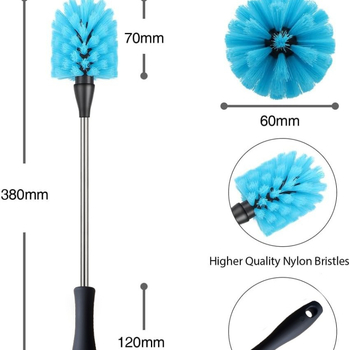 Perie de curățare multifuncțională pentru filtru de acvariu, din oțel inoxidabil de înaltă calitate, direct din fabrică, cupă din lână de nailon