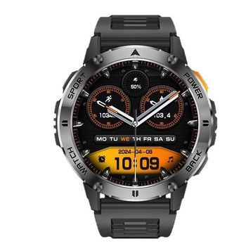 Határokon átnyúló új, multifunkcionális, nagyméretű képernyős, korongos okosóra zseblámpával, Bluetooth-os kültéri sportkarkötő férfiaknak