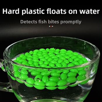 1000 бр. риболовни светещи мъниста, аксесоари за риболовни принадлежности, Luya стръв, мъниста от мунг боб, овални пластмасови светещи мъниста