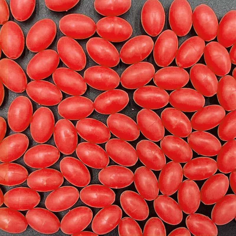 1000 db világító horgászgyöngy horgászfelszerelés-kiegészítők Luya csali mungbab gyöngy ovális műanyag világító gyöngyök