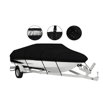 Piiriülene kuum Amazon eBay must paadikate hõbedane jahikate 190T veekindel paadikate V-kujuline paadikate autoriided