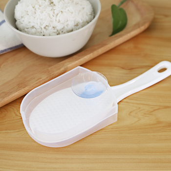 Zhenxing YH5913 PP ryžių šaukštas su siurbtuku, plastikinis ryžių šaukštas, ryžių virimo šaukštas su dėžute, ryžių virimo įranga namams