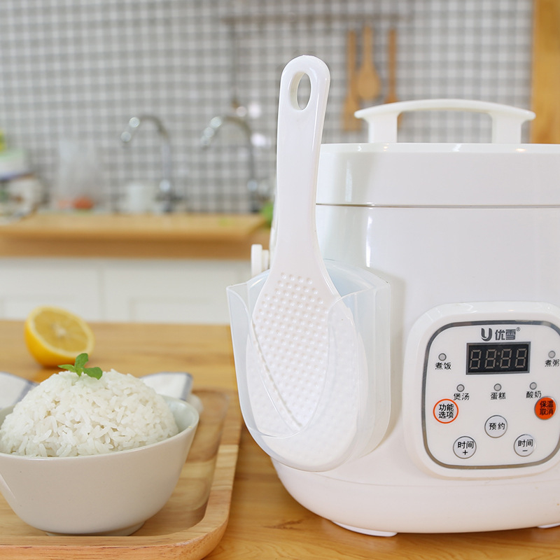 Zhenxing YH5913 PP ryžių šaukštas su siurbtuku, plastikinis ryžių šaukštas, ryžių virimo šaukštas su dėžute, ryžių virimo įranga namams