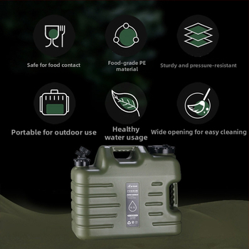 Κουβάς Oran Food Grade για υπαίθριες δραστηριότητες, κάμπινγκ, στρογγυλός, φορητός, νιπτήρας νερού, πολλαπλών χρήσεων, αποθήκευση νερού για πικνίκ