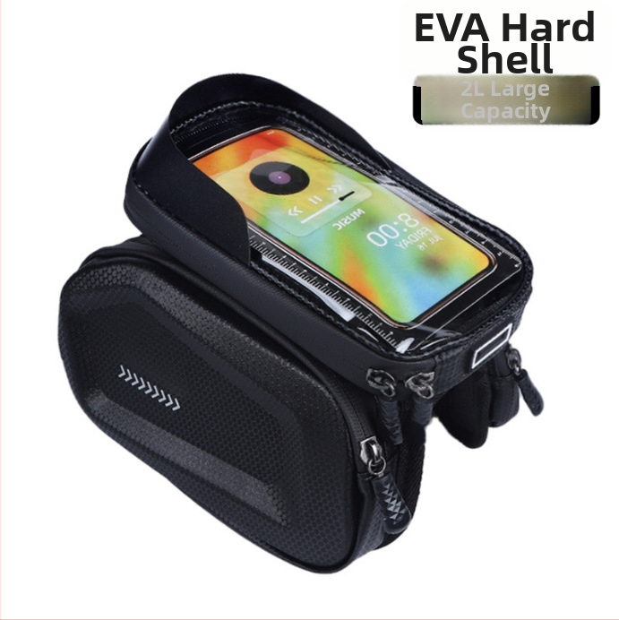 Taška na predný nosník bicykla, úložná taška na mobilný telefón pre horský bicykel, vodotesná taška na zavesenie bicykla, príslušenstvo na jazdecké vybavenie