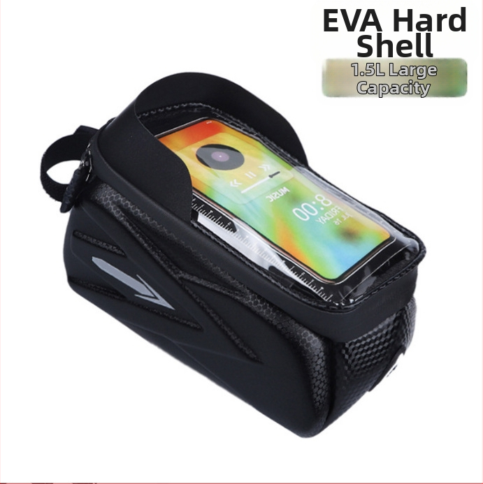 Taška na predný nosník bicykla, úložná taška na mobilný telefón pre horský bicykel, vodotesná taška na zavesenie bicykla, príslušenstvo na jazdecké vybavenie