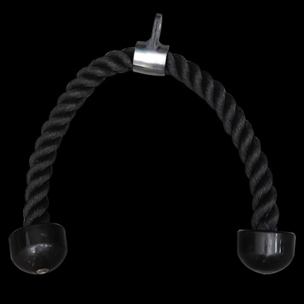 Gantry fitneso įrangos priedai rankenos virvė žemesnio slėgio vienos galvutės dvigubos galvutės virvė tricepso treniruočių virvė