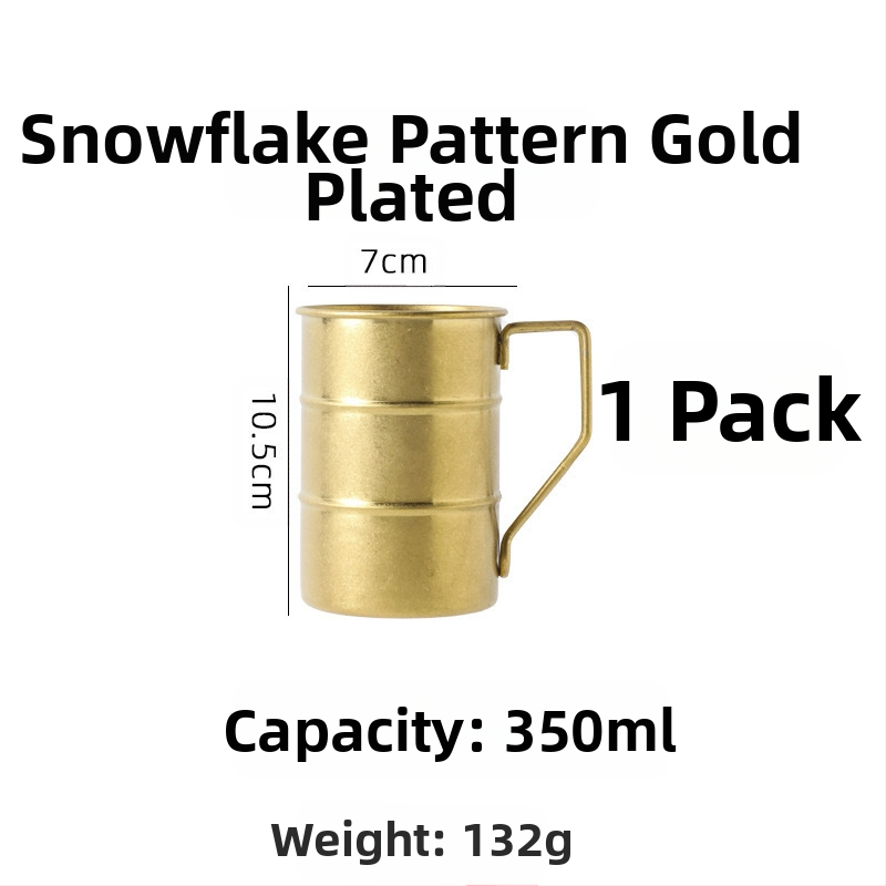 Retro ipari stílusú söröspohár, 304 rozsdamentes acél bögre, háztartási vizespohár, kreatív, kopott, kültéri kempingpohár