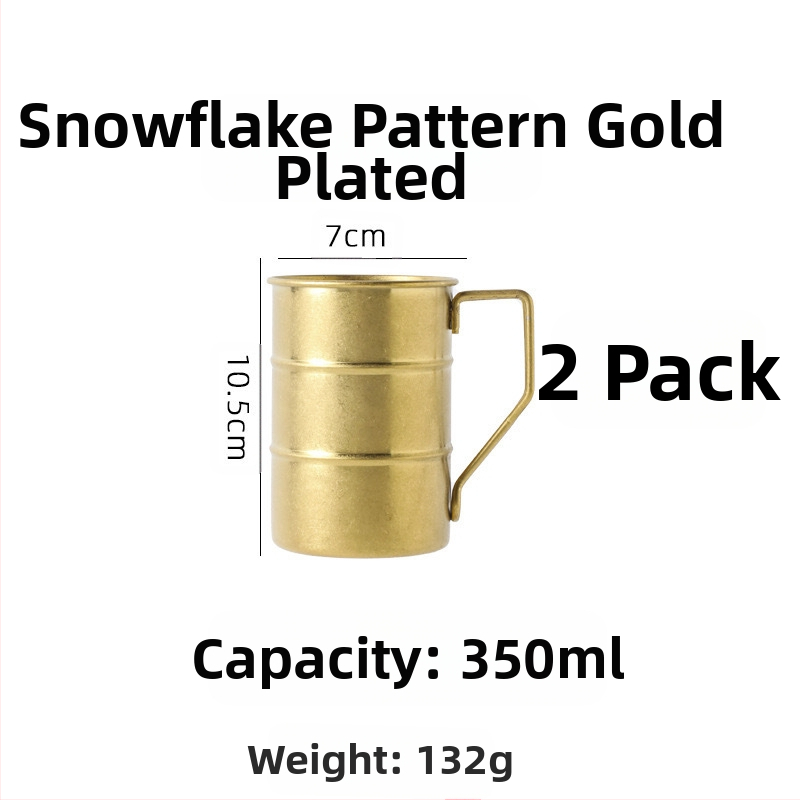 Retro ipari stílusú söröspohár, 304 rozsdamentes acél bögre, háztartási vizespohár, kreatív, kopott, kültéri kempingpohár