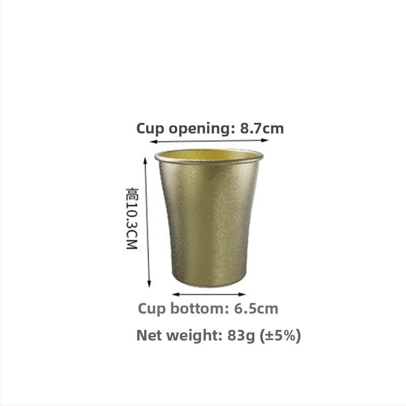 Retro ipari stílusú söröspohár, 304 rozsdamentes acél bögre, háztartási vizespohár, kreatív, kopott, kültéri kempingpohár