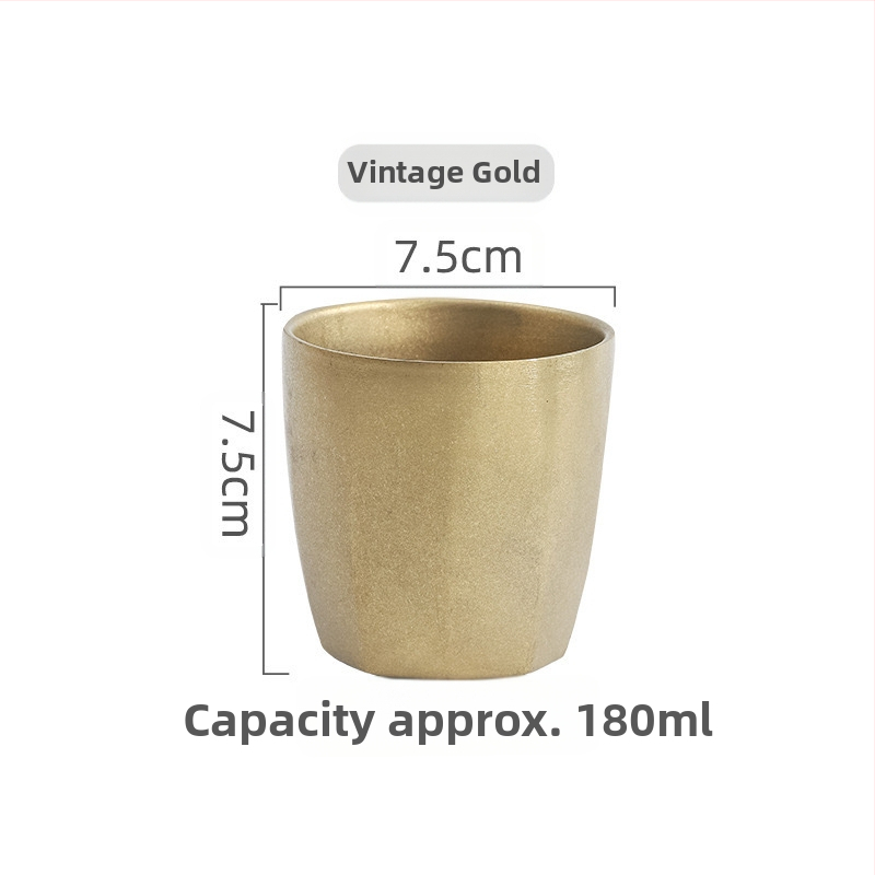 Retro ipari stílusú söröspohár, 304 rozsdamentes acél bögre, háztartási vizespohár, kreatív, kopott, kültéri kempingpohár