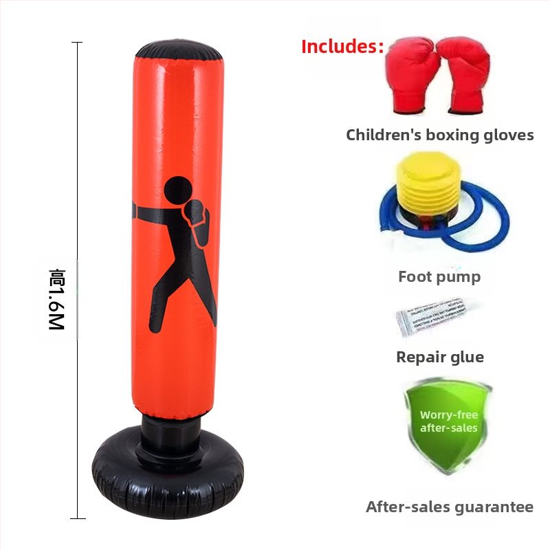 Νέο δερμάτινο φουσκωτό κολόνα πυγμαχίας με εντυπωσιακή στήλη, παιδικό κάθετο κολόνα πυγμαχίας, παιχνίδι αερισμού γυμναστικής