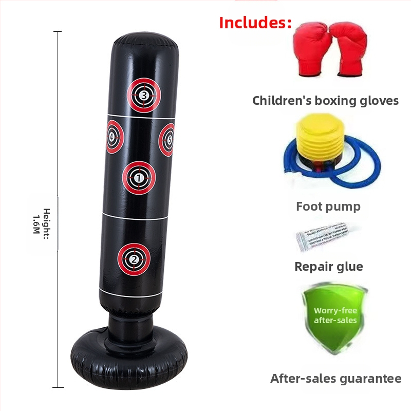 Νέο δερμάτινο φουσκωτό κολόνα πυγμαχίας με εντυπωσιακή στήλη, παιδικό κάθετο κολόνα πυγμαχίας, παιχνίδι αερισμού γυμναστικής