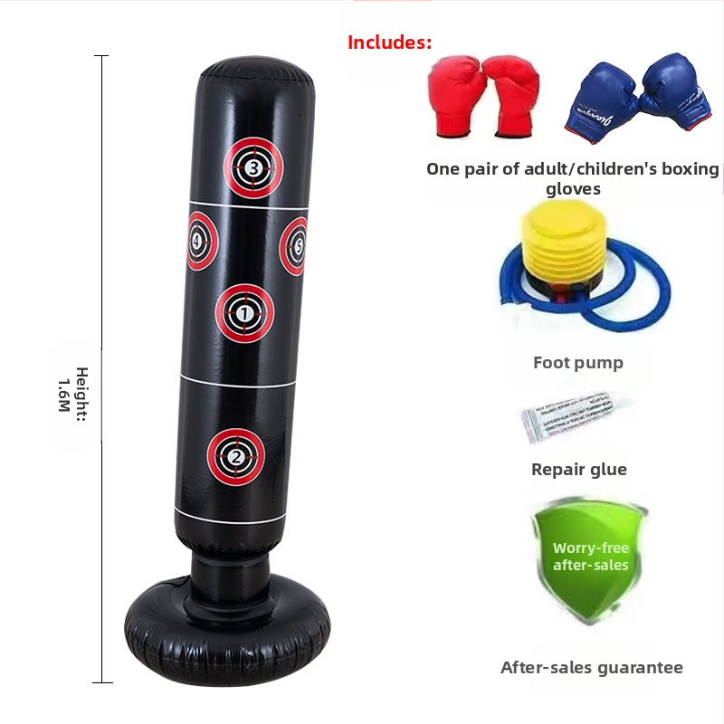 Νέο δερμάτινο φουσκωτό κολόνα πυγμαχίας με εντυπωσιακή στήλη, παιδικό κάθετο κολόνα πυγμαχίας, παιχνίδι αερισμού γυμναστικής